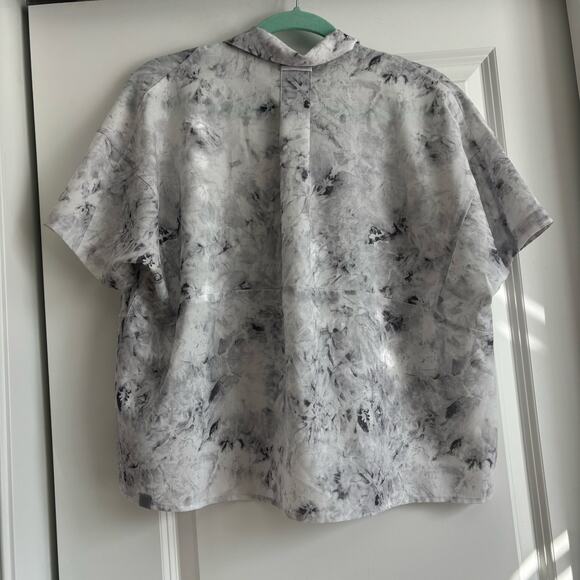 Lululemon Full Day Ahead Short Sleeve Shirt Sz 4 Marbled Athletic Athleisure - Picture 5 of 6